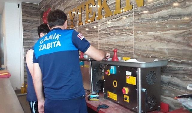 Canik Zabıtası yaklaşan Kurban Bayramı nedeniyle kasap ve marketlere yönelik
