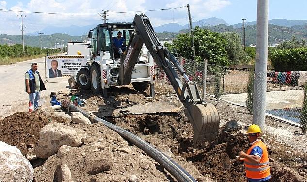 Antalya Büyükşehir Belediyesi ASAT Genel Müdürlüğü ekipleri, basınç yetersizlikleri, patlak