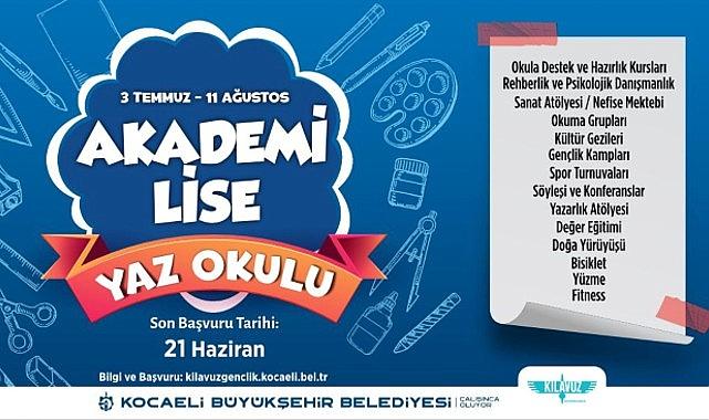 Kocaeli Büyükşehir Belediyesi’nin Bilgievleri ve Akademi Lise Yaz Okulu kayıtları