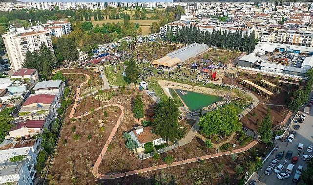 İzmir Büyükşehir Belediyesi tarafından kentlilerin doğayla bütünleşmesi için Buca’da kurulan