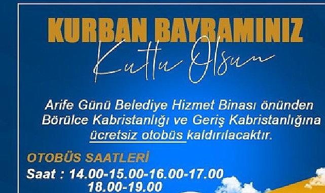 Burhaniye Belediyesi, Kurban Bayramı’nda kabristan ziyareti yapmak isteyen vatandaşlar için