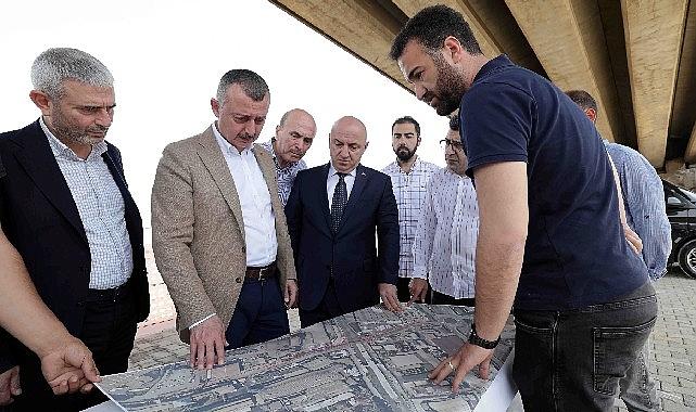 Başkan Büyükakın, yapım çalışması süren Darıca Osmangazi Köprüsü ikileme ve