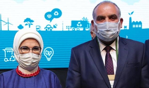 Canik Belediyesi’ni ilçeye kazandırdığı Canik Orman Okulu’ndan dolayı tebrik eden