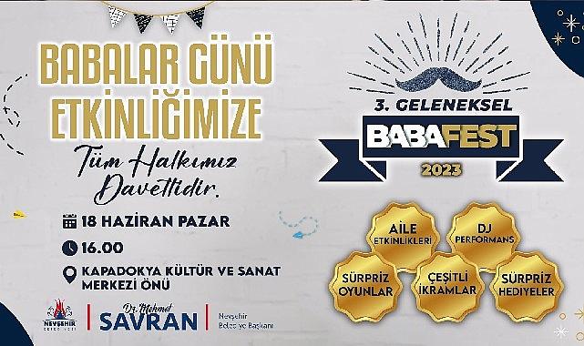 Nevşehir Belediyesi tarafından “Babalar Günü” dolayısıyla her yıl geleneksel olarak