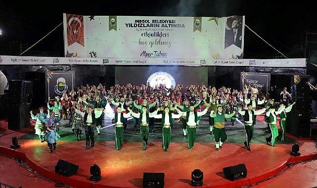 İnegöl Belediyesi Halk Dansları Topluluğu, yaz aylarının ilk açık hava