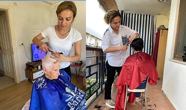 Kemer Belediyesi Sağlık İşleri Müdürlüğü ekipleri, “Evde bakım hizmetleri” kapsamında