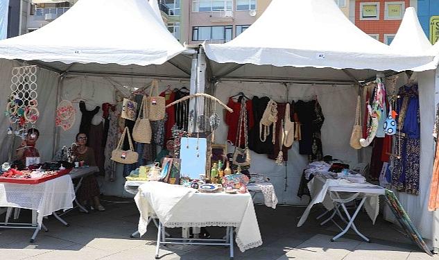 Büyükşehir’in desteğiyle Kocaeli’ndeki esnaf ve deprem bölgesindeki esnafların ürünlerinin yer
