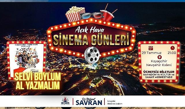 Nevşehir Belediyesi tarafından düzenlenen Açık Hava Sinema Günler etkinliğinde, 29