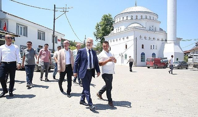 Başkan Burada karavanıyla Güngören Mahallesi’ne giderek çalışmalarını burada yürüten Nilüfer