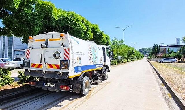 Canik Belediyesi, vatandaşların sağlığı ve güvenliği için temizlik çalışmalarını titizlikle