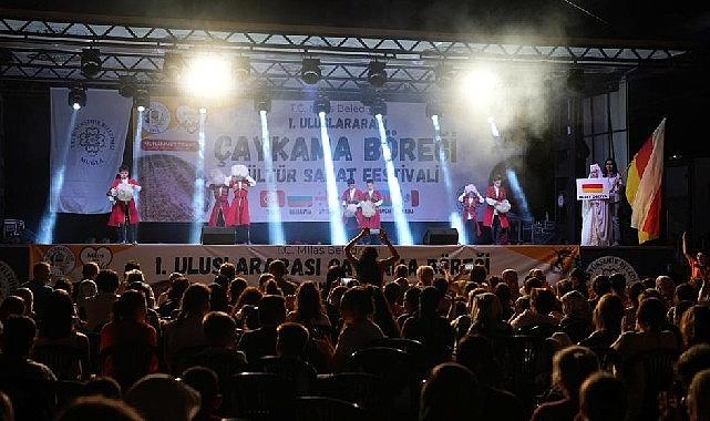 Milas’ta coğrafi işaretli Çaykama Böreği’nin tanıtımının yapıldığı kültür sanat festivali