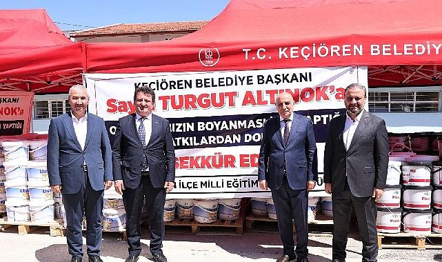 Keçiören Belediyesi, ilçedeki devlet okullarının tadilat çalışmalarında kullanılması için talepte