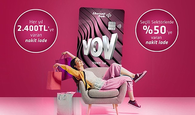 Alternatif Bank VOV Hesap sahipleri, belirlenen sektörlerden yapacakları harcamalarından aylık