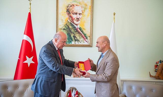 İzmir Büyükşehir Belediye Başkanı Tunç Soyer, Arnavutluk'un Ankara Büyükelçisi Kastriot