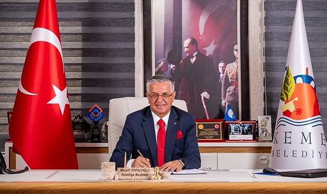 Kemer Belediye Başkanı Necati Topaloğlu 30 Ağustos Zafer Bayramı’nın 101’inci