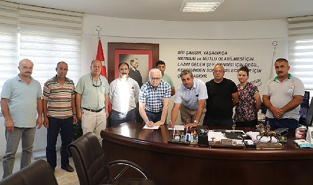 Burhaniye Belediye Başkanı Ali Kemal Deveciler, DİSK Genel-İş Sendikasıyla yaptığı