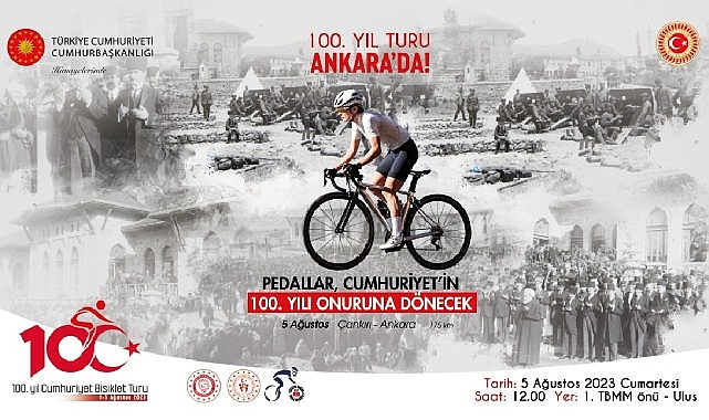 Cumhuriyetimizin kuruluş mücadelesinin geçtiği yollarda Cumhurbaşkanlığı himayelerinde Türkiye Bisiklet Federasyonu