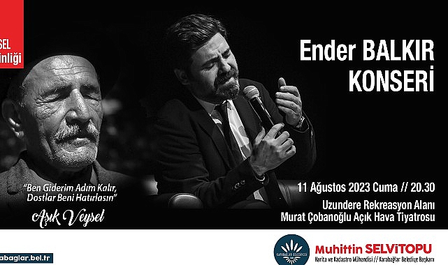 Karabağlar Belediyesi, UNESCO 2023 Aşık Veysel Yılı etkinlikleri kapsamında Anadolu