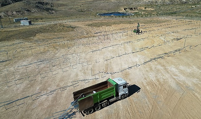 Nevşehir tarafından kurulumu süren Güneş Enerjisi Santrali'nin (GES) Ekim ayında