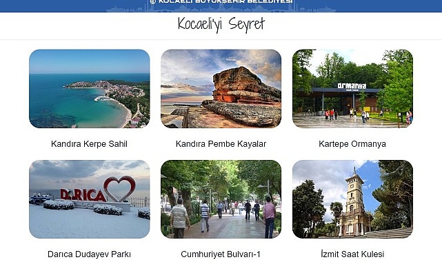 Büyükşehir, şehir kameralarıyla Kocaeli’nin turistik mekânlarının anlık olarak izlenebilmesine imkan