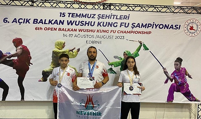 Nevşehir Belediyesi Gençlik ve Spor Kulübü sporcuları, Edirne’de katıldıkları 6.