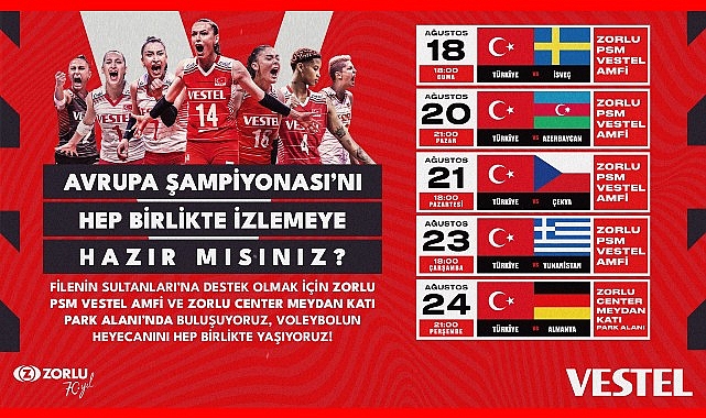 Türkiye’de sporun en önemli destekçilerinden Vestel, ana sponsor olduğu A