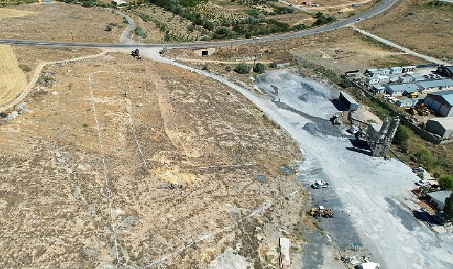 İlçenin Çiğilli Mahallesi Seki Dağı mevkiine kurulacak tesis için başlayan