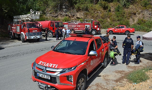 Alanya ilçesi Uzunöz Mahallesi Dim Barajı yakınındaki ormanlık alanda çıkan