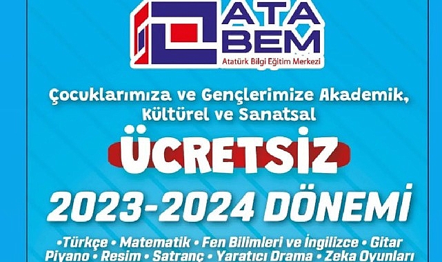 Antalya Büyükşehir Belediyesi Atatürk Bilgi Eğitim Merkezi tarafından çocukların ve