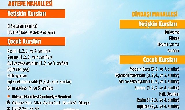 Gaziemir Belediyesi'nin kadınların ve çocukların sosyalleşmelerine ve kişisel gelişimlerine katkı