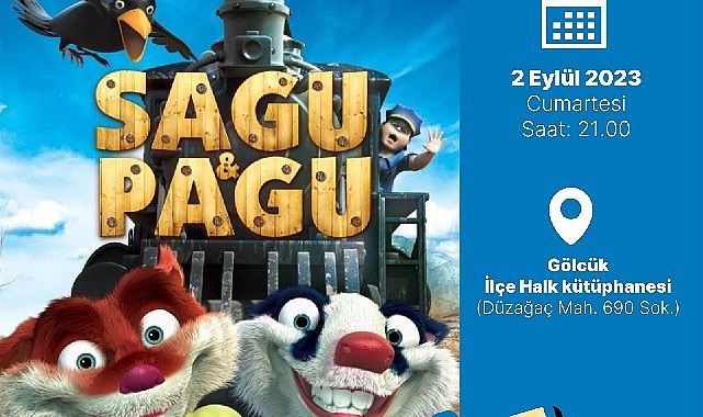 Gölcük Belediyesi ücretsiz açık hava sinema günleri; 2 Eylül Cumartesi