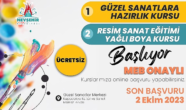 Nevşehir Belediyesi Güzel Sanatlar Merkezi’nde, Güzel Sanatlar Fakültesi ve Güzel
