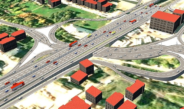 Büyükşehir’in Kaşkaldere D-100 Altı Kavşak ve Bağlantı Yolları projesinde çalışmalar