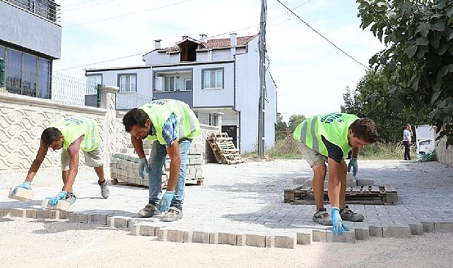İnegöl Belediyesi, kırsal mahallelerde yapım çalışmalarına devam ediyor.