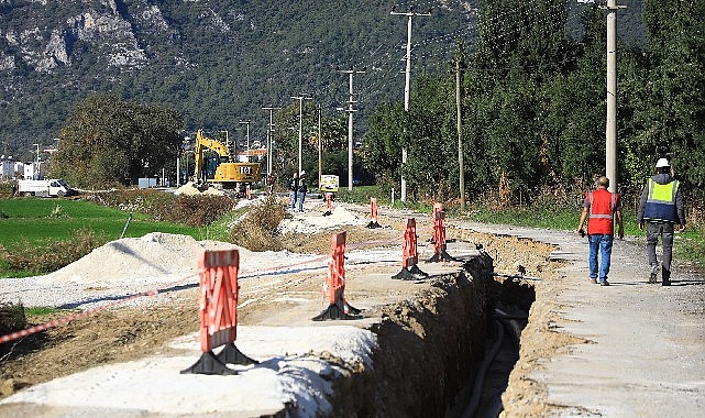 Muğla Büyükşehir Belediyesi tarafından Milas’ın Ören Mahallesi’nde başlatılan kanalizasyon ve