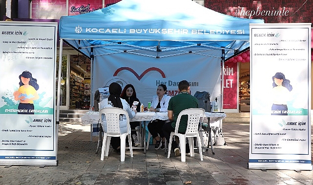 Kocaeli Büyükşehir Belediyesi, ‘Dünya Emzirme Haftası’ kapsamında Cumhuriyet Bulvarında stant