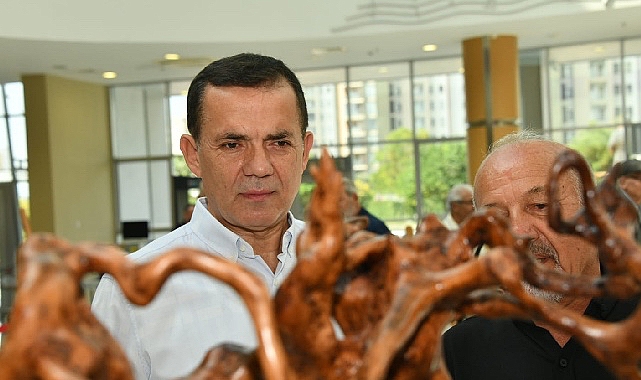 Sanatçı Fikret Doğan’ınağaç köklerine yeniden hayat veren sanatsal çalışmalarından oluşan