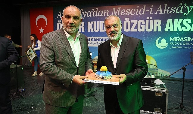 Canik’te binler özgür Kudüs için buluştu.