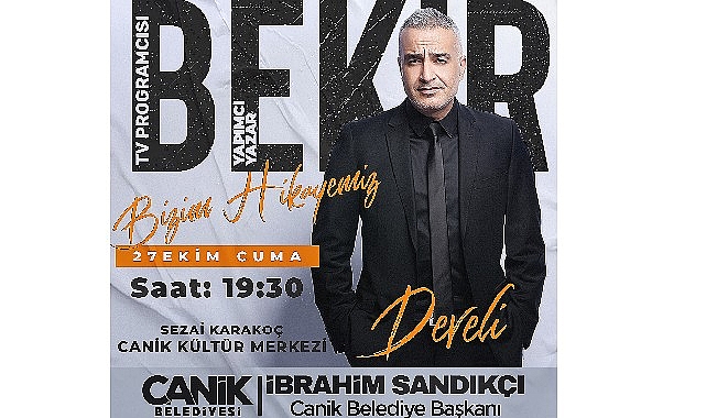 Yazar-Yapımcı Bekir Develi, Canik Belediyesi’nin düzenlediği programda vatandaşlarla bir araya