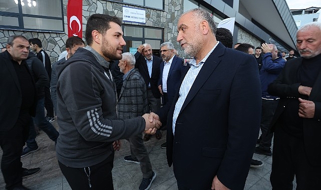 Canik Belediyesi'nin Ayasofya Cami Başimam Hatibi Mehmet Emin Ay'ın katılımıyla