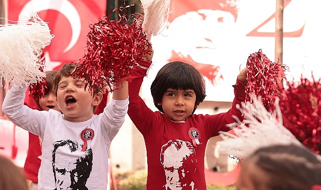 Çankaya Belediyesinin kreşlerinde okul öncesi eğitimi alan çocuklar Cumhuriyetin 100