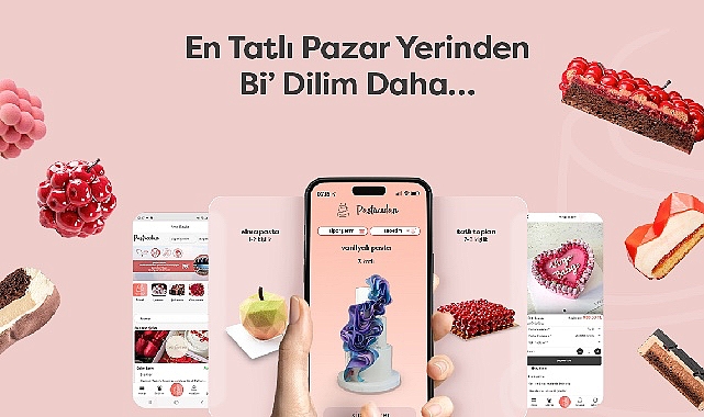 Tasarım pasta ve çikolata şefleri ile pastanelere yönelik pazar yeri