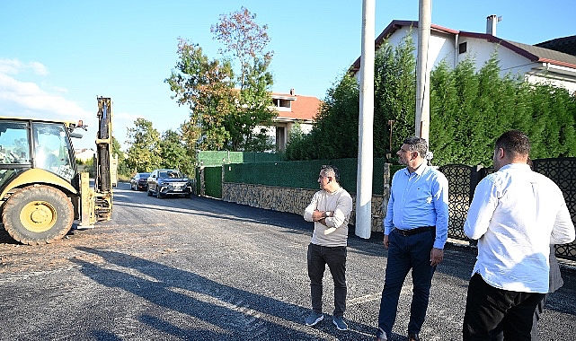Kartepe Belediye Başkanı Av.M.Mustafa Kocaman, ilçe genelinde yapılan çalışmaları yerinde