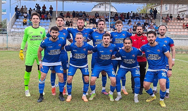 Süper Amatör Lig’de mücadele eden Kemer Belediyespor, sezonun ilk maçında