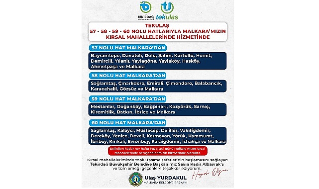 Vatandaş odaklı hizmet ve yatırımlarını sürdüren Tekirdağ Büyükşehir Belediyesi ve