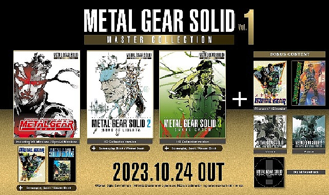 Koleksiyon, ilk üç Metal Gear Solid oyununun yanı sıra üç