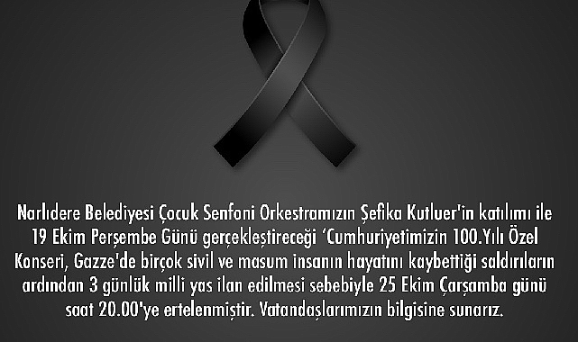 Narlıdere Belediyesi Çocuk Senfoni Orkestramızın Şefika Kutluer'in katılımı ile 19