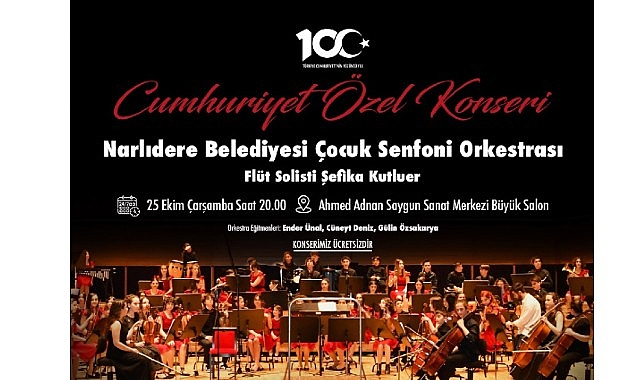 Narlıdere, bir asrı dolduran Cumhuriyetimizin 100.yılını büyük bir coşku ve