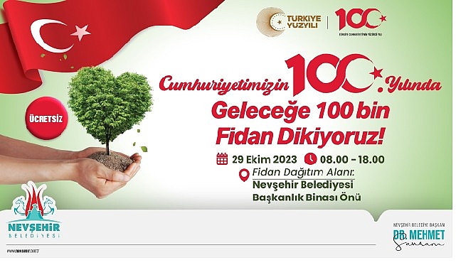 Nevşehir Belediyesi tarafından Türkiye Cumhuriyeti’nin kuruluşunun 100. Yılı dolayısıyla 29