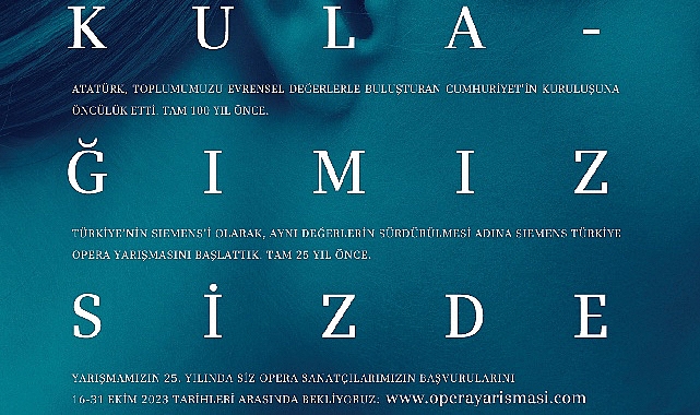 Siemens Türkiye’nin, ülkemizdeki genç opera sanatçılarını desteklemek ve dünya sahnelerine